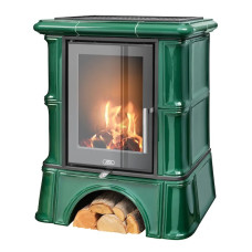 Kachlová kamna ABX Bavaria exklusive kachlový sokl, Flaschengrün